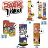 PACK 7 FUENTES – MEDIANA INTENSIDAD